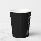 Der schwarze König ist das wichtigste Stück im Spi Pappbecher (Rechts)