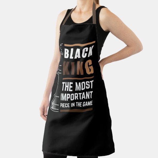 Der schwarze König ist das wichtigste Stück im Spi Schürze (InSitu)