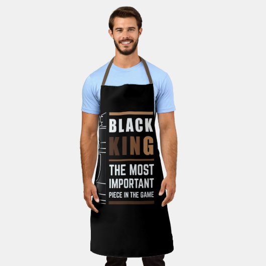 Der schwarze König ist das wichtigste Stück im Spi Schürze (Getragen)