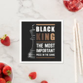 Der schwarze König ist das wichtigste Stück im Spi Serviette (Beispiel)