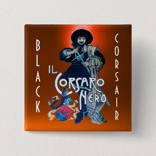 Der schwarze KORSAIR-Edelstein Orange Button (Vorderseite)