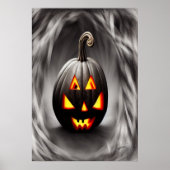 Der schwarze Kürbis | AI Art Poster (Vorne)