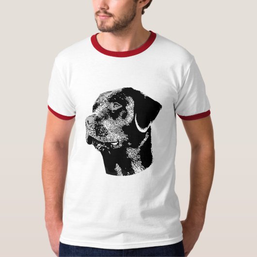 DER SCHWARZE LABRADOR T-Shirt (Vorderseite)