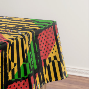 Der schwarze Monat für mich - BHM zitiert US-Flagg Tischdecke