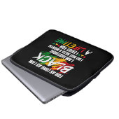 Der schwarze Monat, solange ich schwarz bin, bin i Laptopschutzhülle (Vorne Knopf)
