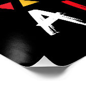 Der schwarze Monat, solange ich schwarz bin, bin i Poster (Ecke)