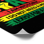 Der schwarze Monat, solange ich schwarz bin, bin i Poster (Ecke)