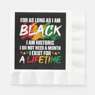 Der schwarze Monat, solange ich schwarz bin, bin i Serviette
