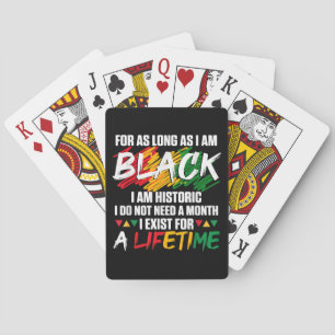 Der schwarze Monat, solange ich schwarz bin, bin i Spielkarten