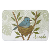 Der schwarze Neapel unter den Blätter Badematte (Vorderseite)