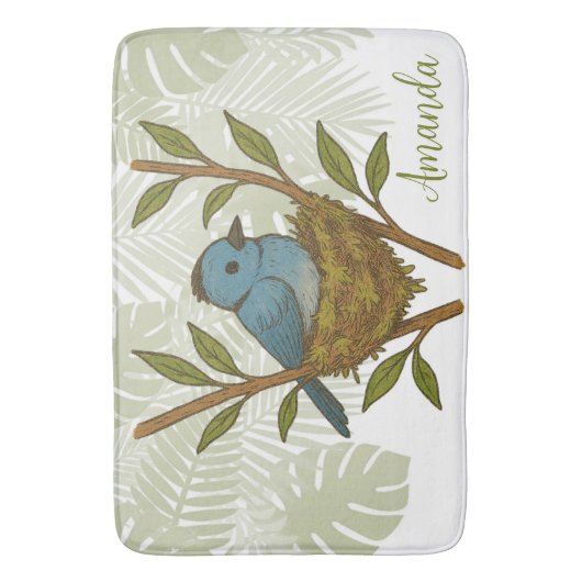 Der schwarze Neapel unter den Blätter Badematte (Vorderseite Vertikal)