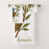 Der schwarze Neapel unter den Blätter Badhandtuch Set (Insitu)