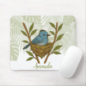 Der schwarze Neapel unter den Blätter Mousepad (Mit Mouse)