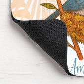 Der schwarze Neapel unter den Blätter Mousepad (Ecke)