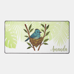 Der schwarze Neapel unter den Blätter Schreibtischunterlage