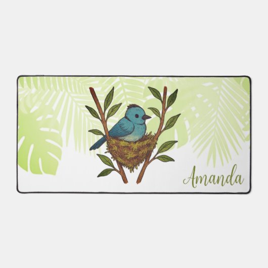 Der schwarze Neapel unter den Blätter Schreibtischunterlage (Vorderseite)