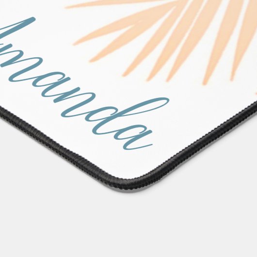 Der schwarze Neapel unter den Blätter Schreibtischunterlage (Ecke)