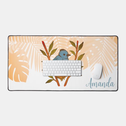 Der schwarze Neapel unter den Blätter Schreibtischunterlage (Tastatur & Maus)