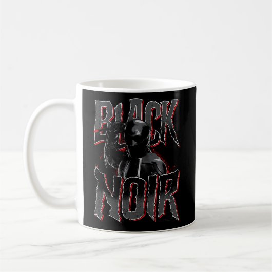 Der schwarze Noir-Messer Kaffeetasse (Links)