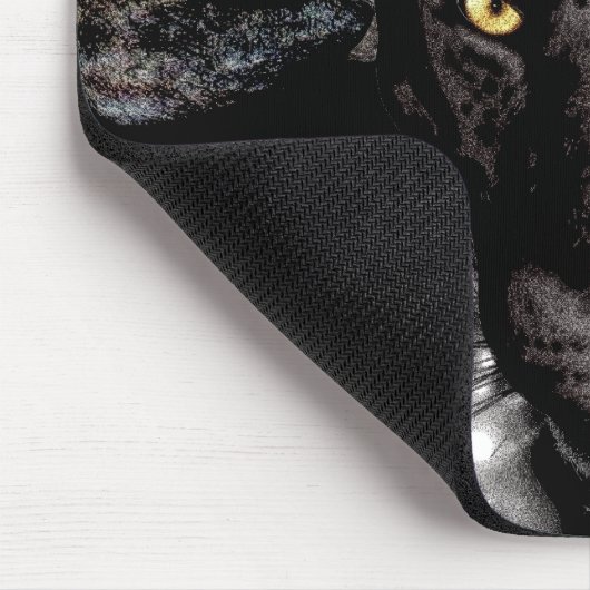 Der schwarze Panther Mousepad (Ecke)