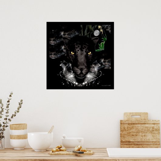 Der schwarze Panther Poster (Küche)
