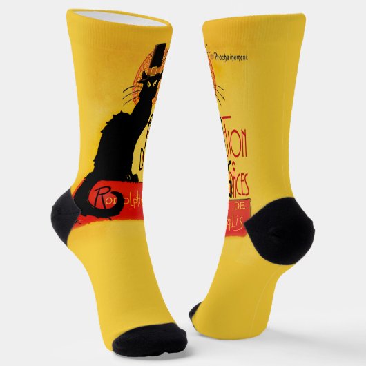 Der schwarze Pilger Katze Erntedankfest Socken (Gewinkelt)