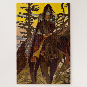 „Der schwarze Ritter“ von Ivan Bilibin Puzzle