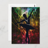 Der Schwarze Schwan Postkarte (Vorne/Hinten)