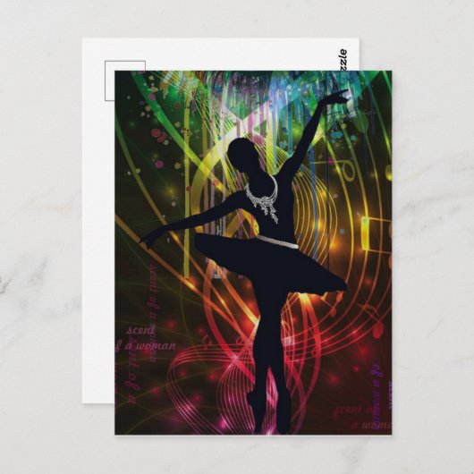 Der Schwarze Schwan Postkarte (Vorne/Hinten)