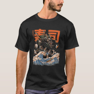 Der schwarze Sushi-Drache T-Shirt