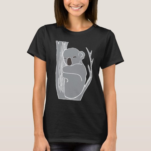 Der schwarze T - Shirt der schläfrigen (Vorderseite)