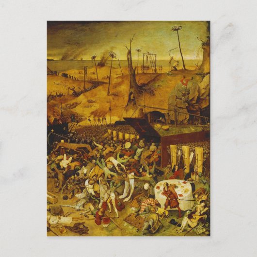 Der Schwarze Tod aus der Toggenburger Bibel 1411 Postkarte (Vorderseite)