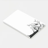 Der schwarze Vogel der raven Sticky Post-it Klebezettel (angewinkelt)