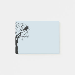 Der schwarze Vogel, die raven Post-it-Notizen Post-it Klebezettel