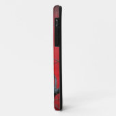 Der schwarze Vogel im Roten Case-Mate iPhone Hülle (Hinten/Links)