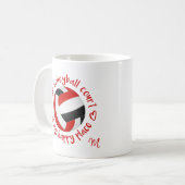 Der schwarze Volleyballplatz ist mein glücklicher Kaffeetasse (Vorderseite Links)