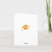 Der schwarze, weiße rosa Abschluss 2017 danken Dankeskarte (Rückseite)