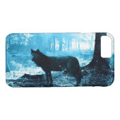 Der Schwarze Wolf allein im Wald Case-Mate iPhone Hülle (Rückseite (Horizontal))