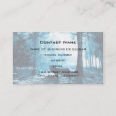 Der Schwarze Wolf allein im Wald Visitenkarte (Rückseite)