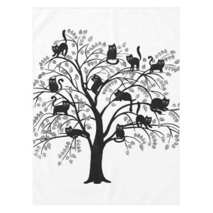 Der schwarze Ziegenbaum Tischdecke