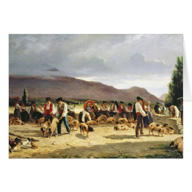 Der Schwein-Markt, 1875 (Vorderseite (Horizontal))
