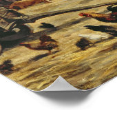 Der Schweinemarkt von 1875 Poster (Ecke)