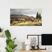 Der Schweinemarkt von 1875 Poster (Heimbüro)