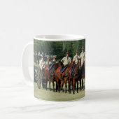 der Schwellenft Artillerie, Fort Sill halber Kaffeetasse (Vorderseite Links)