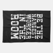 Der schwerste Arbeiter im Raum - inspirierend Handtuch (Horizontal)