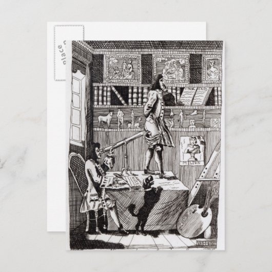 Der schwierige Richardson, 1724 Postkarte (Vorne/Hinten)