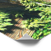 Der Schwimmgarten Poster (Ecke)