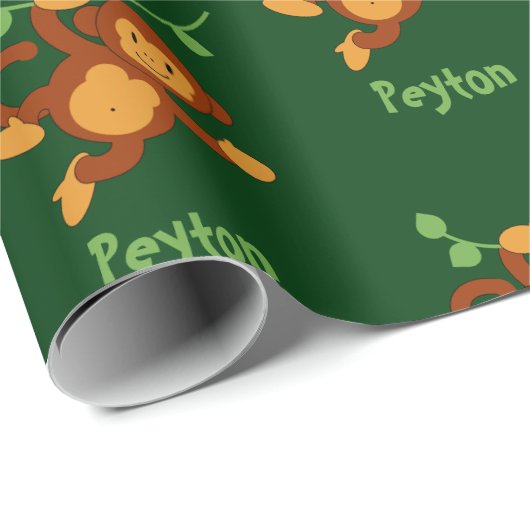 Der Schwingen des Affen-Dschungels Hinzufügen eine Geschenkpapier (Rolleneckpunkt)