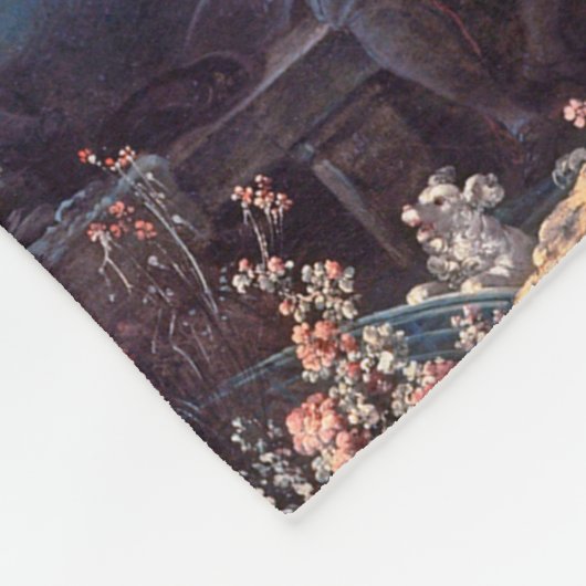 Der Schwung, Fragonard Fleecedecke (Ecke)