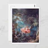Der Schwung, Fragonard Postkarte (Vorne/Hinten)